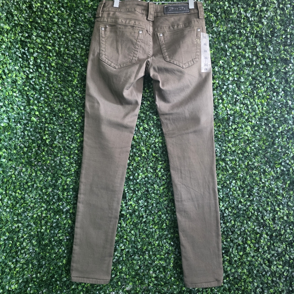 Miss Me Women's Olive Slim Fit Jeans Size 26/33